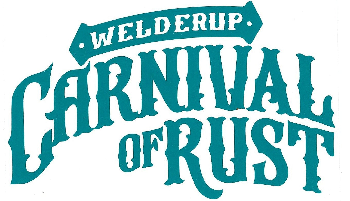 Welder Up "Carnival of Rust" Decal 6 1/2" X 4" (More Colors)