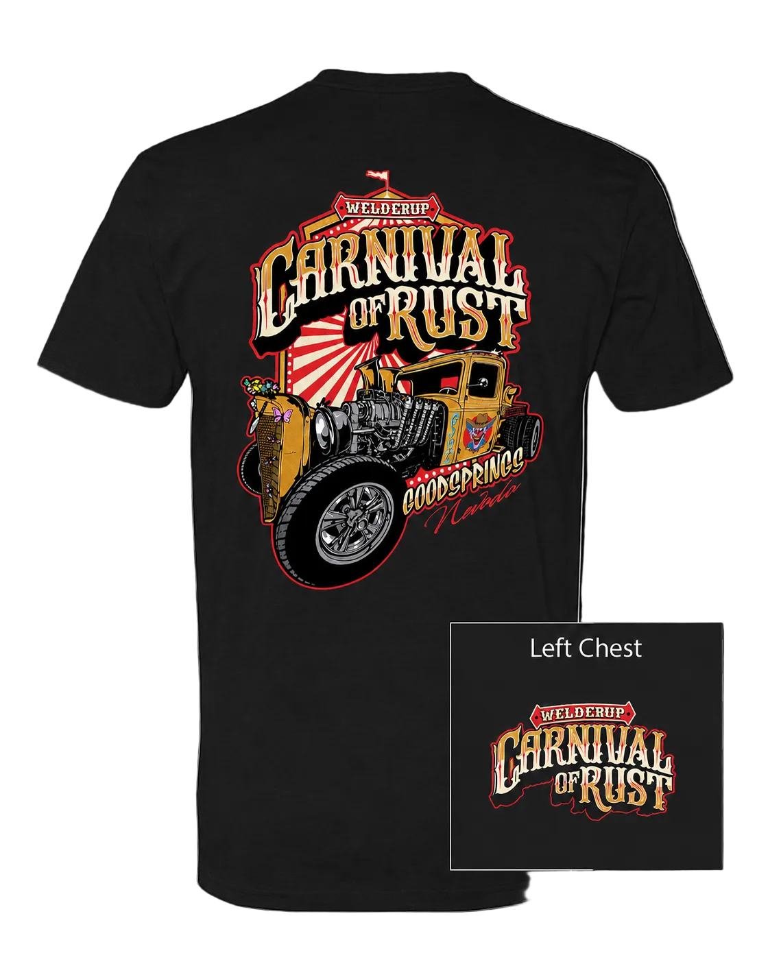 Welder Up "Freak Show" Carnival of Rust Black T-Shirt