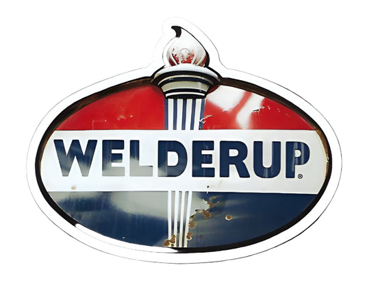 Welder Up Fuel Sign Logo Die Cut Magnet