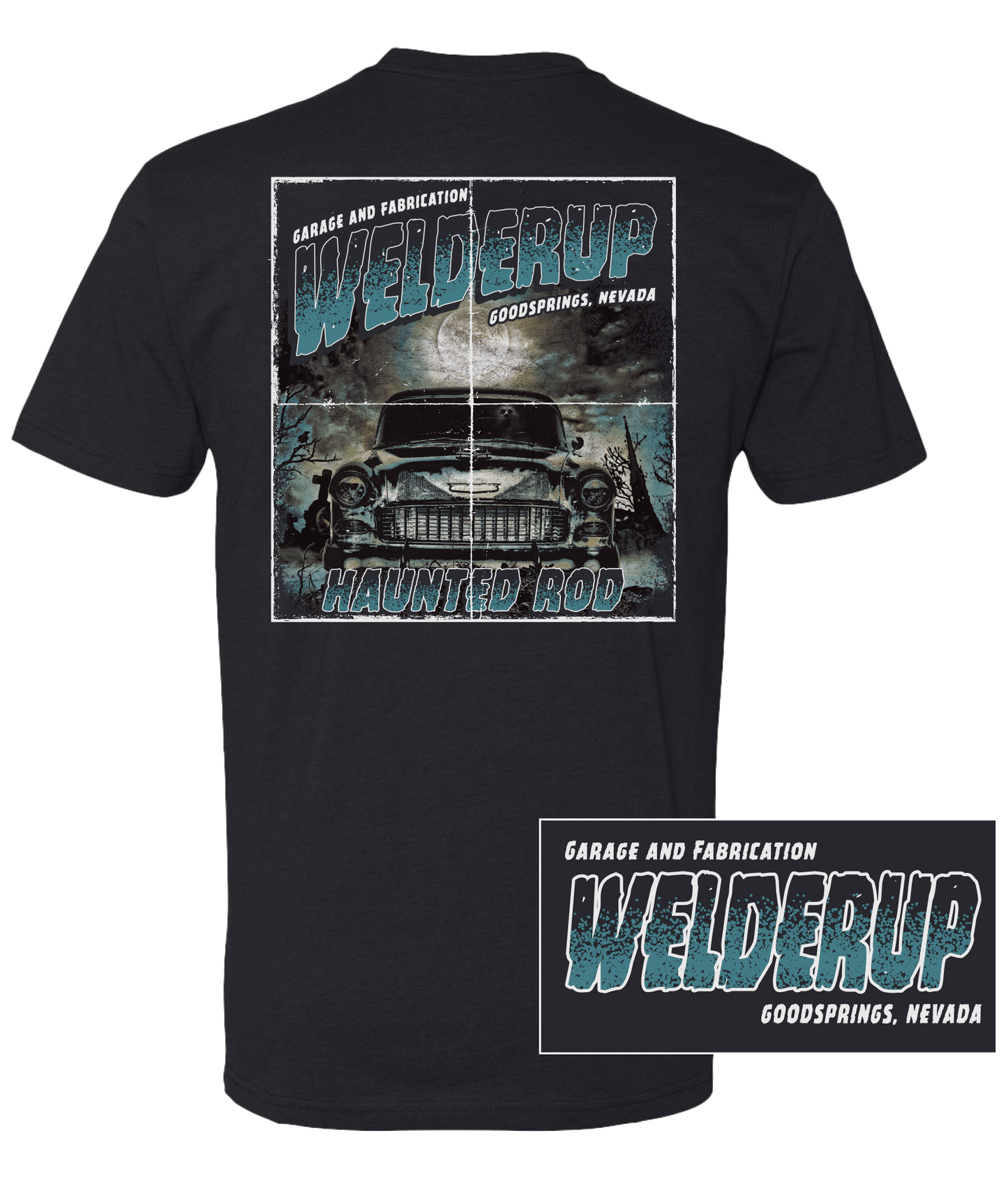 Welder Up Haunted Rod Black T-Shirt