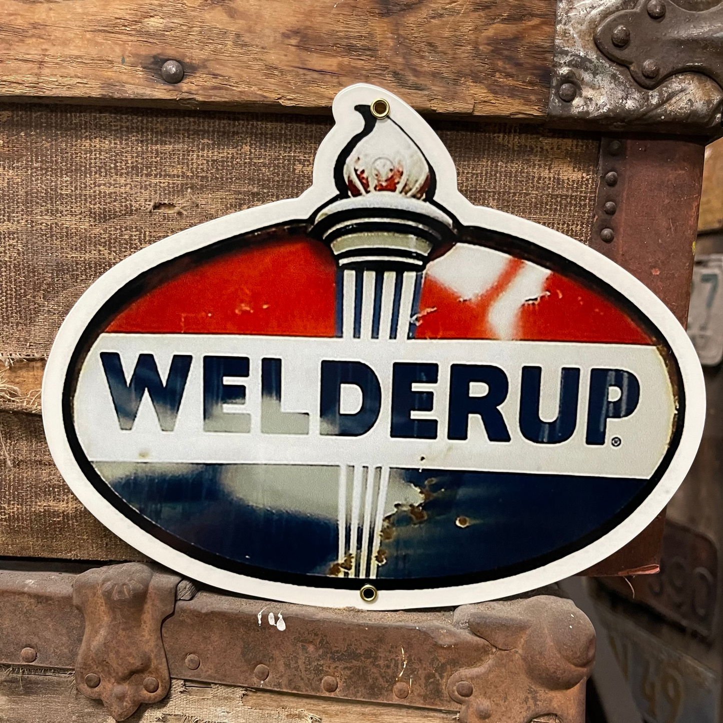 Welder Up Metal Fuel Sign 8" X 10"