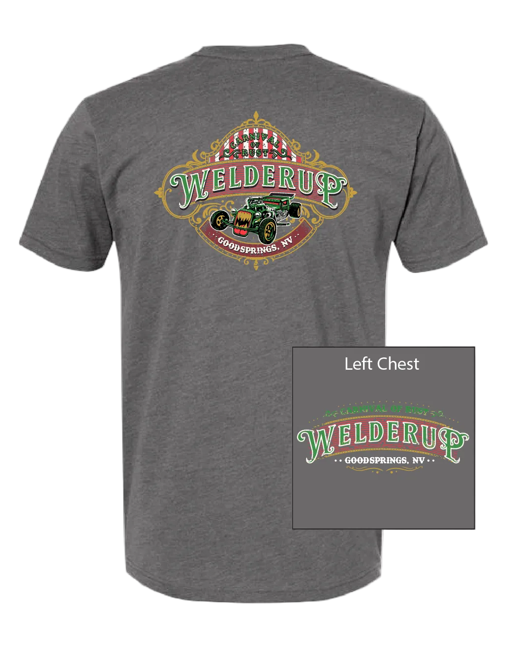 Welder Up "Joker" Carnival of Rust Charcoal T-Shirt