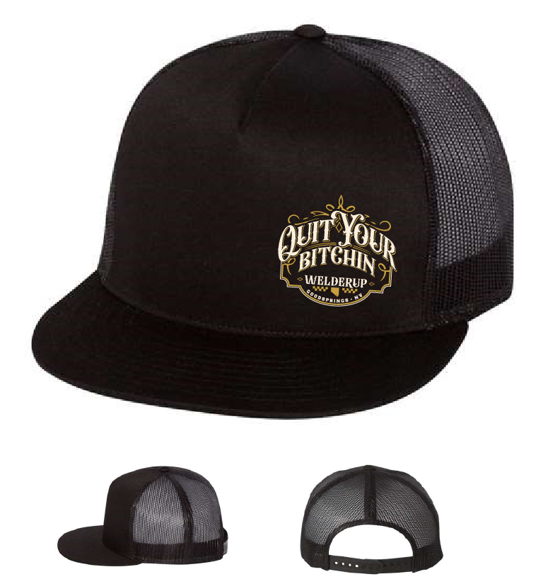 Welder Up QYB Black Classic 5 Panel Hat