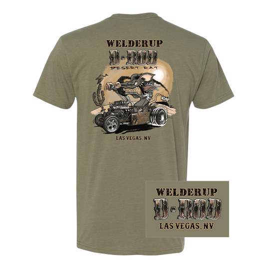 Welder Up D-Rod Desert Rat T-Shirt in Light Olive Green