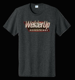 Welder Up Fallout Logo Black Heathered T-Shirt