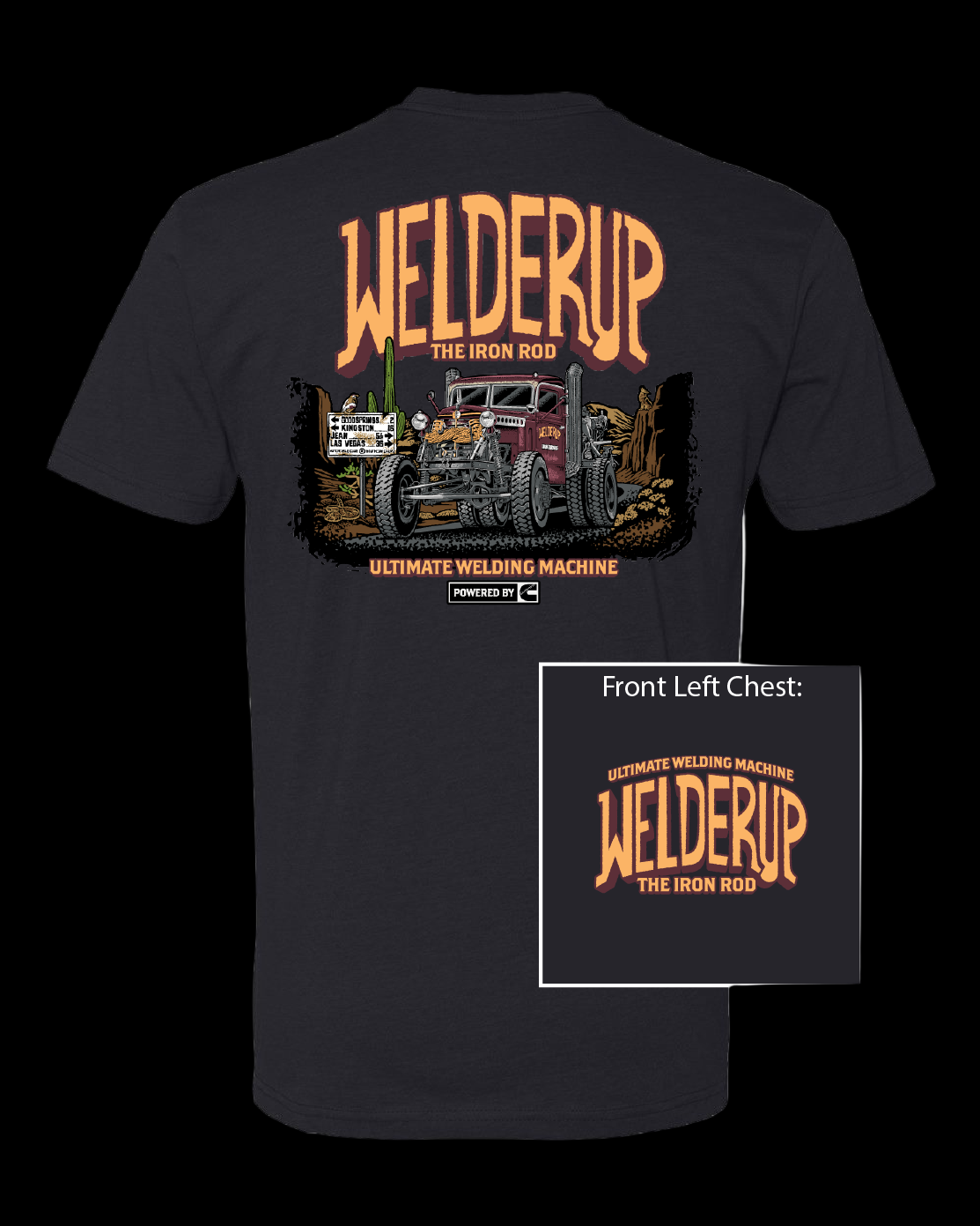 Welder Up Iron Rod Black T-Shirt