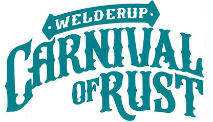 Welder Up "Carnival of Rust" Decal 6 1/2" X 4" (More Colors)