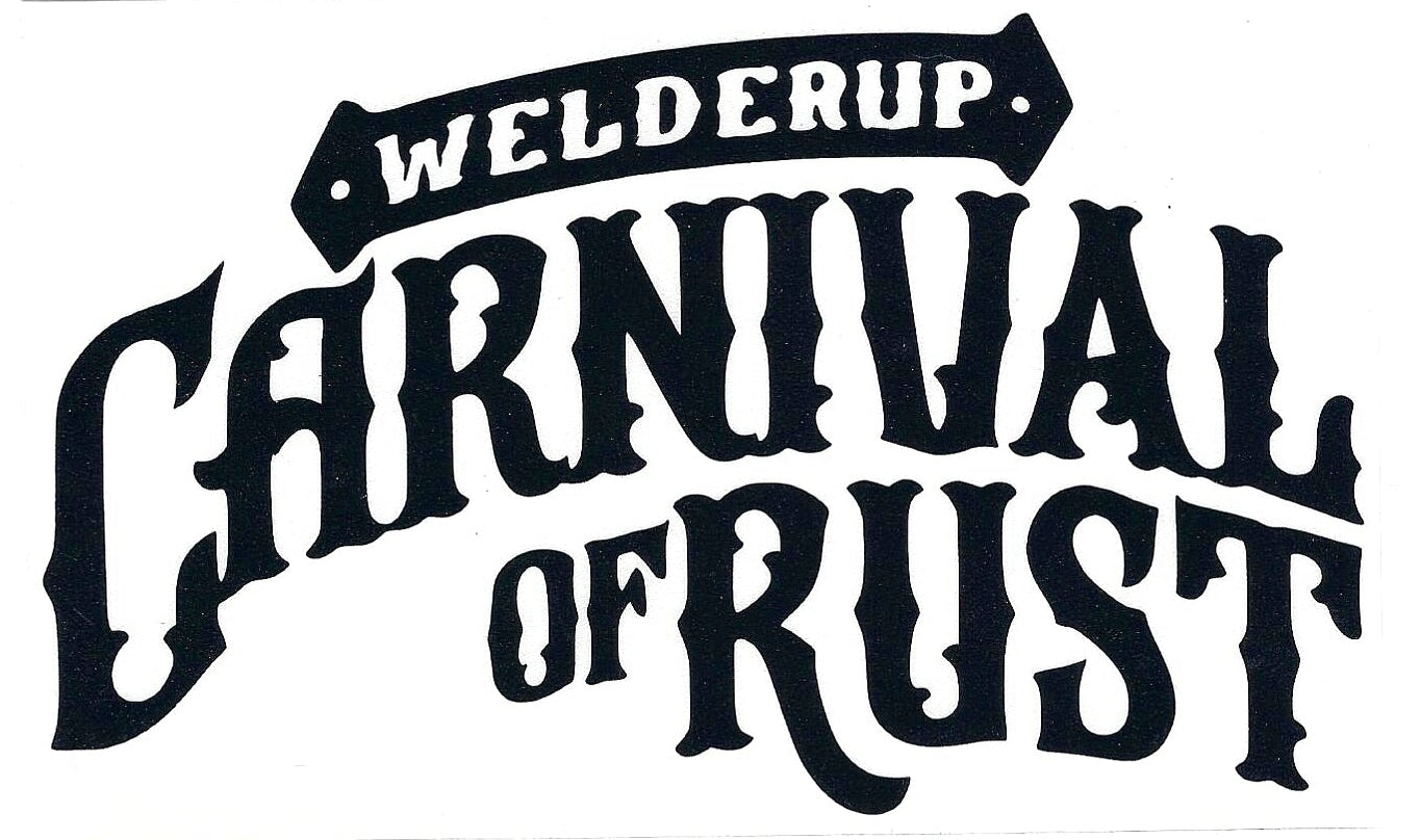 Welder Up "Carnival of Rust" Decal 6 1/2" X 4" (More Colors)