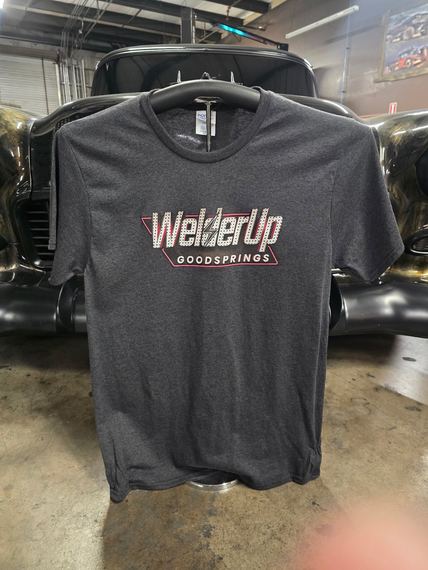 Welder Up Fallout Logo Black Heathered T-Shirt