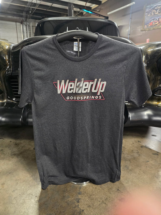 Welder Up Fallout Logo Black Heathered T-Shirt