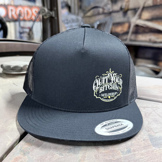 Welder Up QYB Black Classic 5 Panel Hat