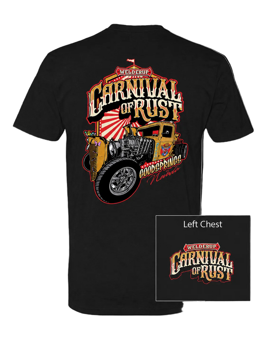 Welder Up "Freak Show" Carnival of Rust Black T-Shirt
