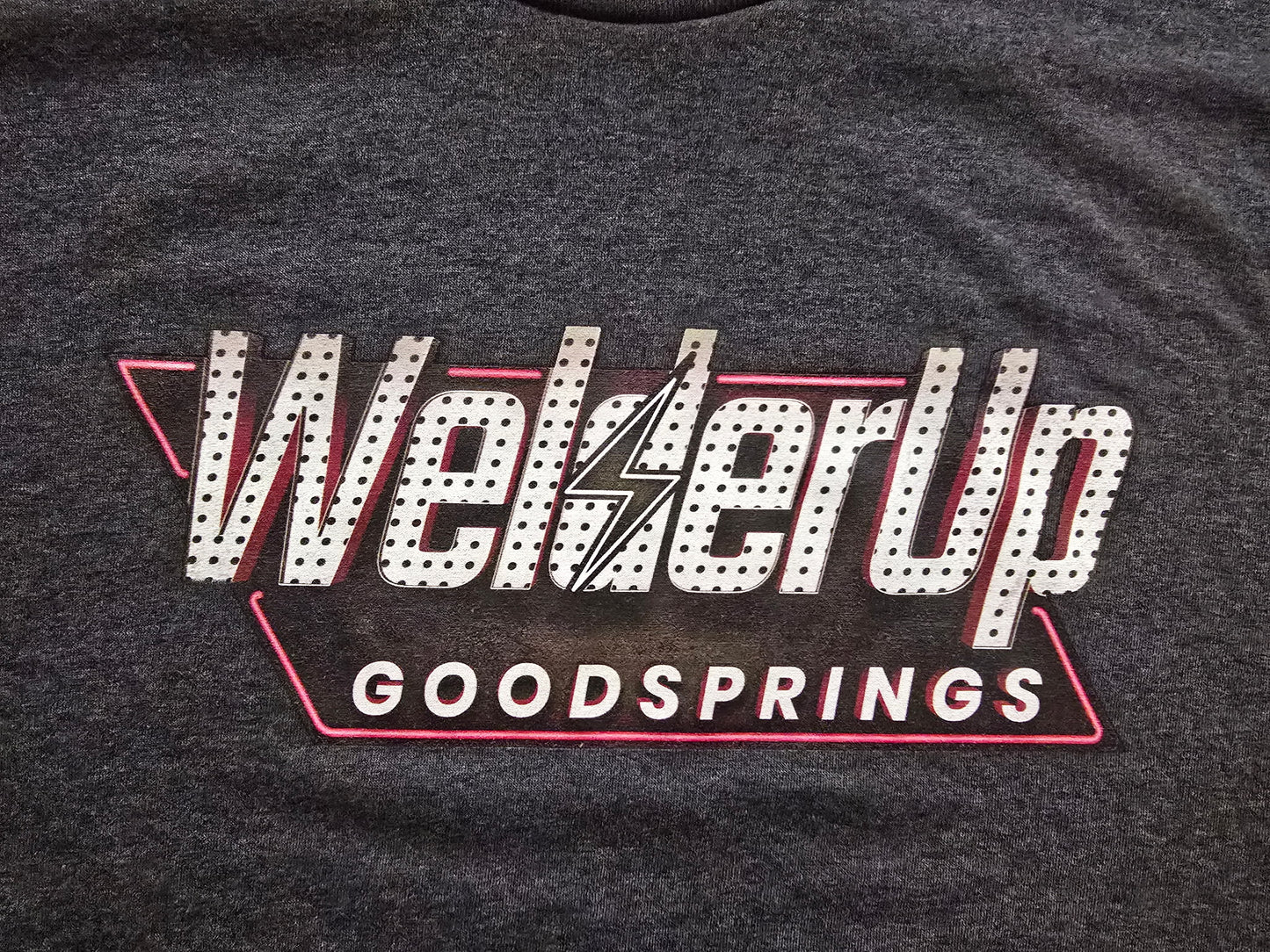 Welder Up Fallout Logo Black Heathered T-Shirt