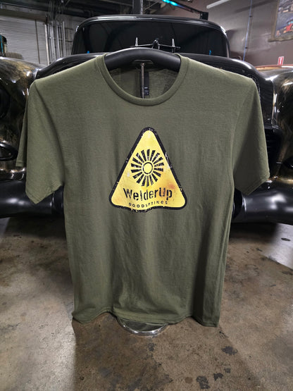Welder Up Fallout Windmill Olive T-Shirt
