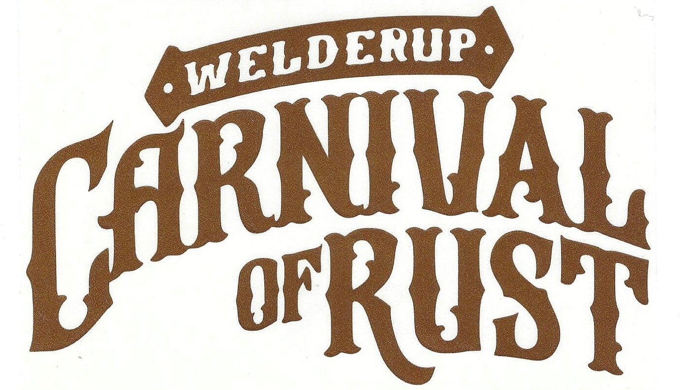 Welder Up "Carnival of Rust" Decal 6 1/2" X 4" (More Colors)