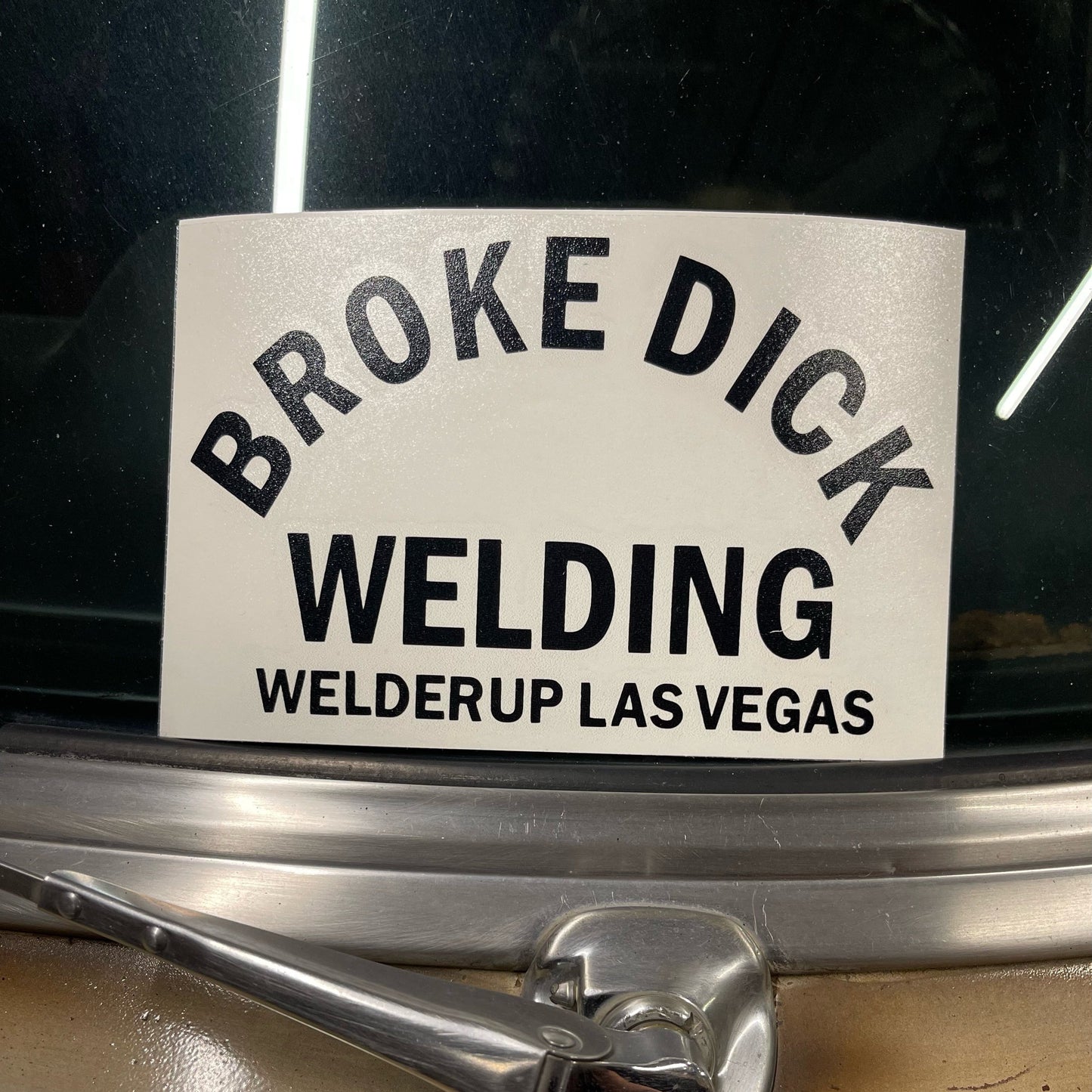 Welder Up "Broke Dick Welding" Decal 4" X 6" (More Colors)