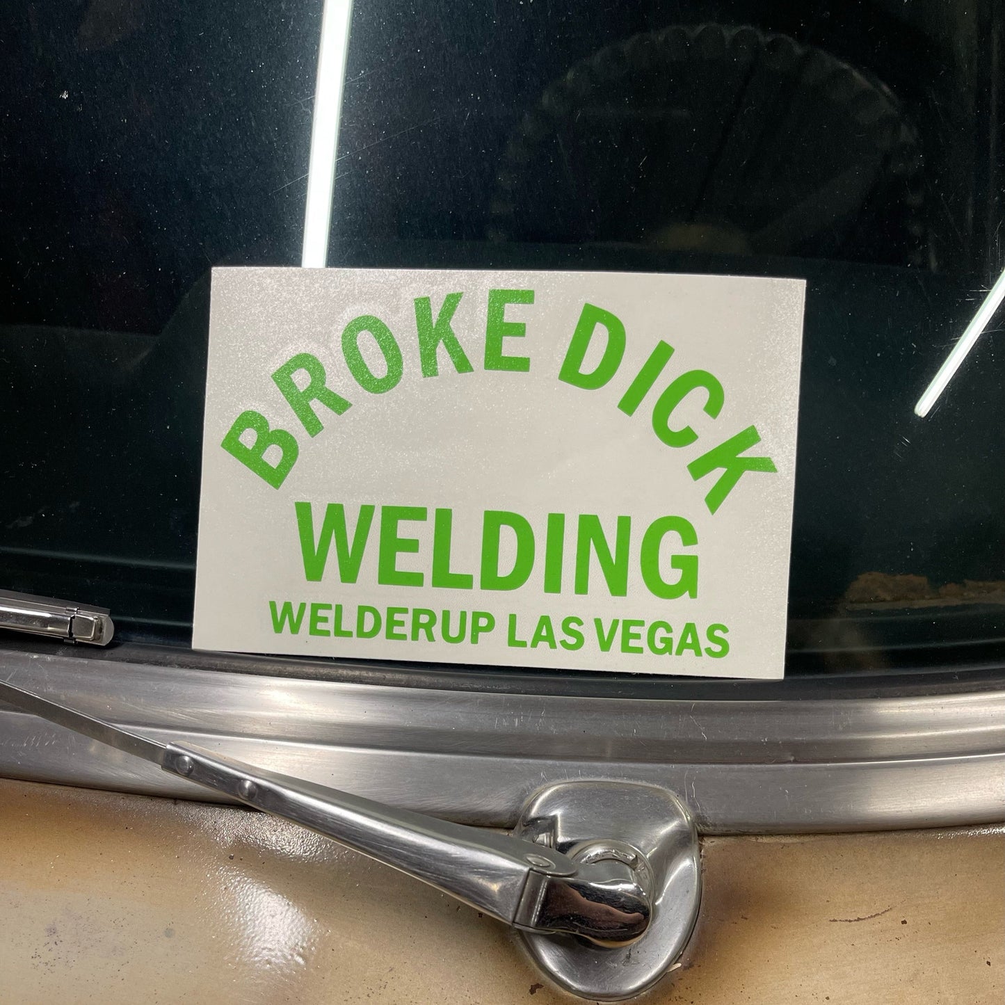 Welder Up "Broke Dick Welding" Decal 4" X 6" (More Colors)