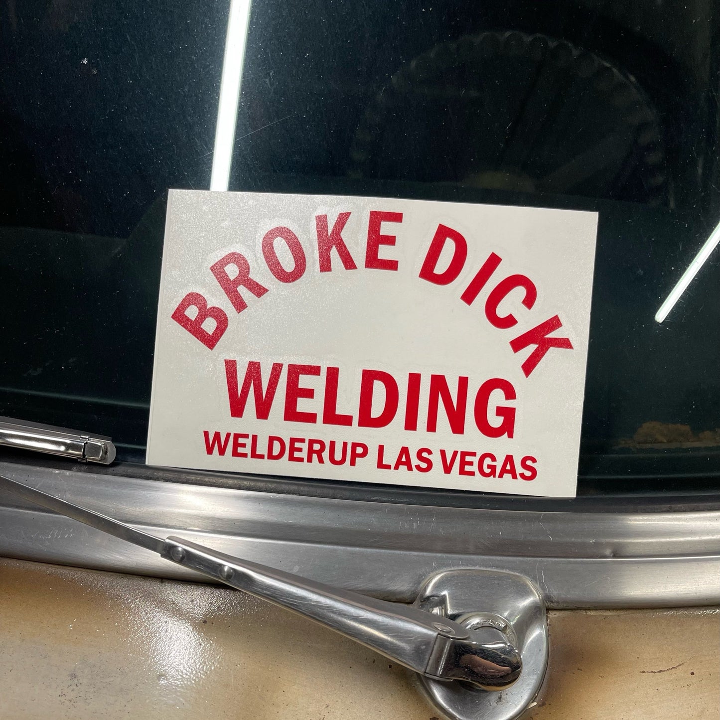 Welder Up "Broke Dick Welding" Decal 4" X 6" (More Colors)