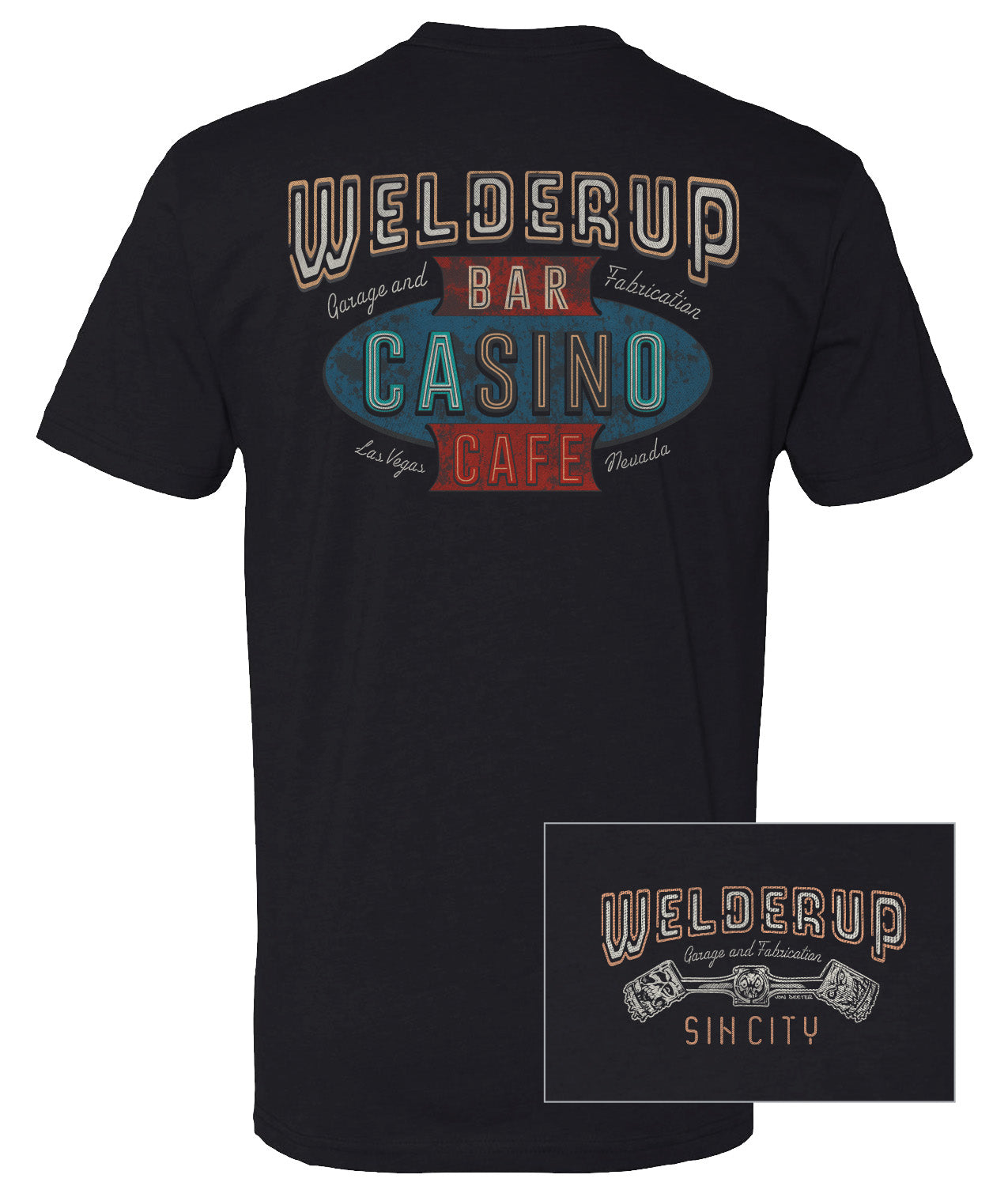 Welder Up Casino Sign T-Shirt