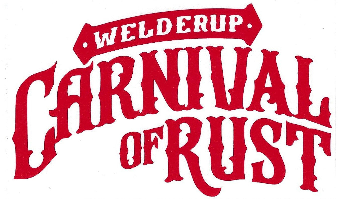 Welder Up "Carnival of Rust" Decal 6 1/2" X 4" (More Colors)
