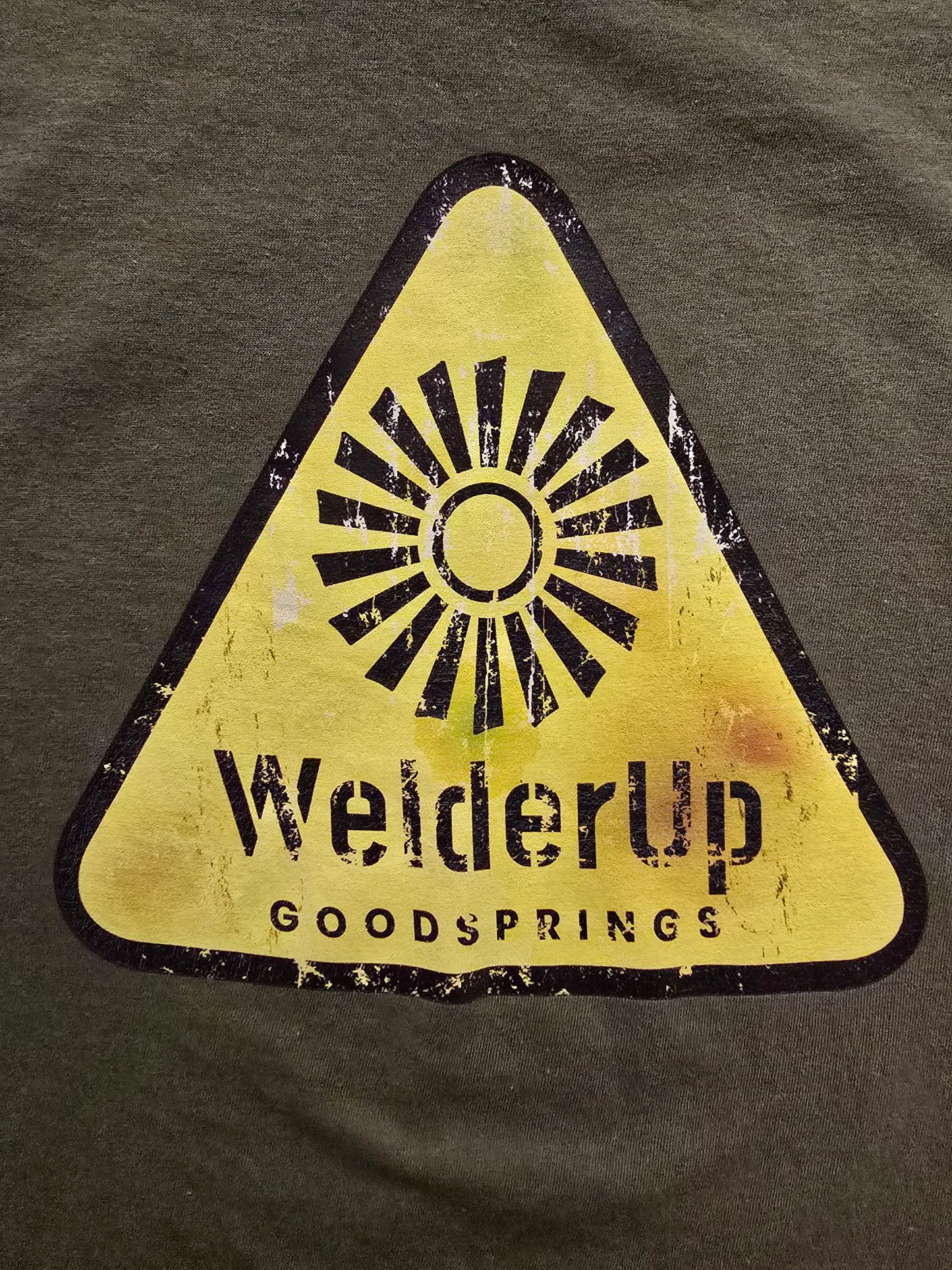 Welder Up Fallout Windmill Olive T-Shirt