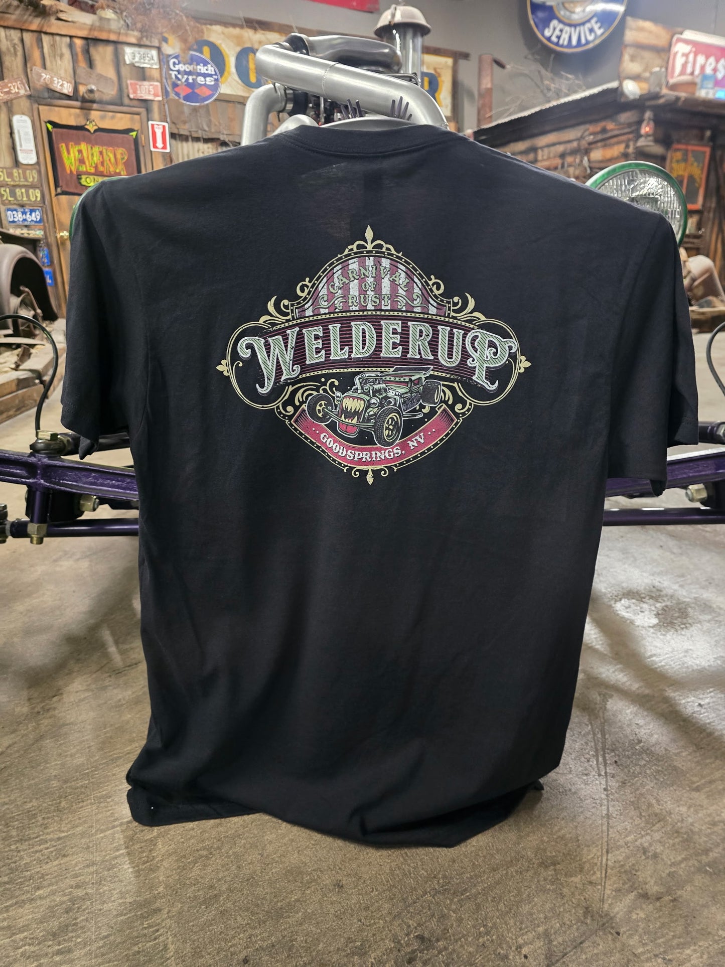 Welder Up "Joker" Carnival of Rust Black T-Shirt