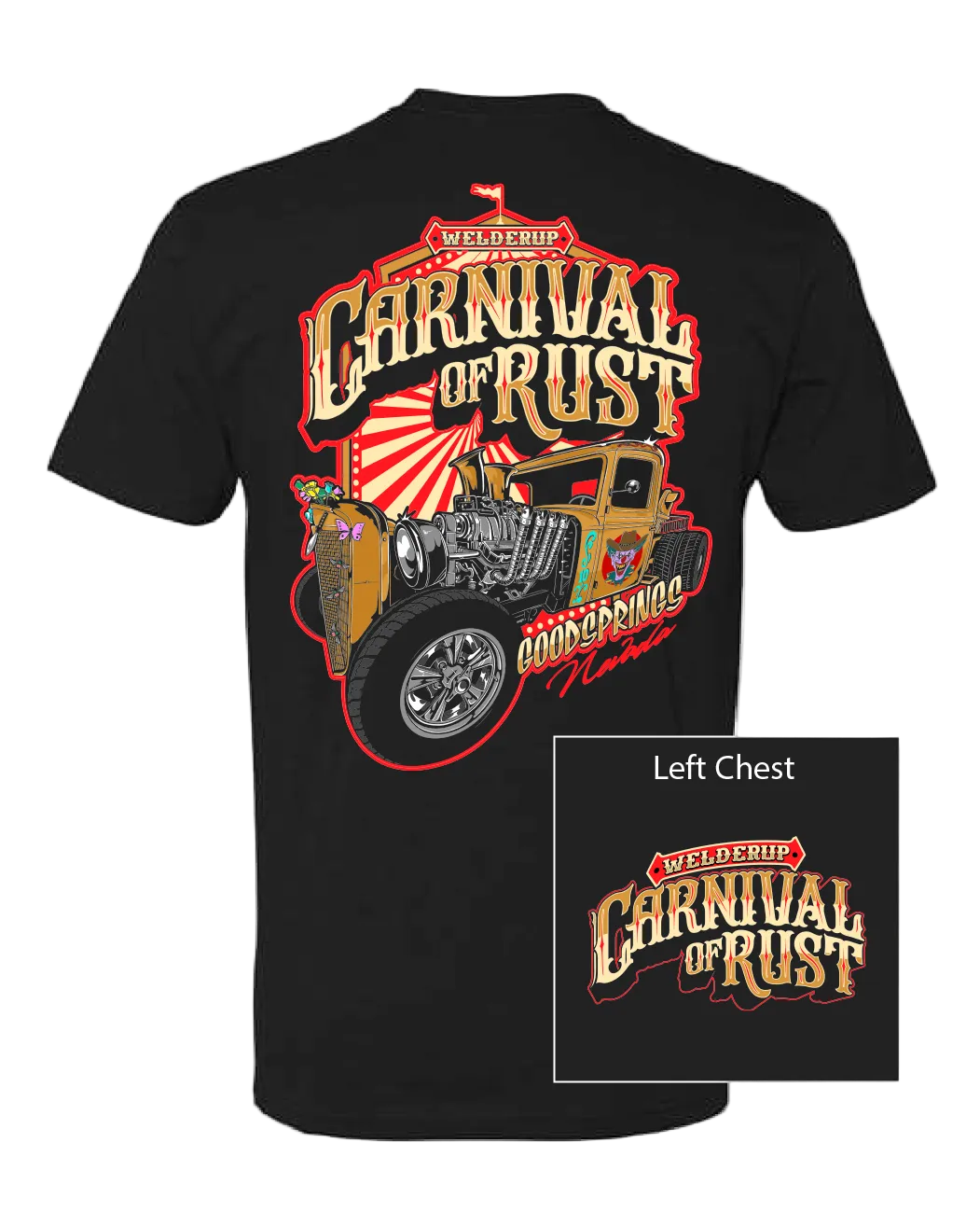 Welder Up "Freak Show" Carnival of Rust Black T-Shirt