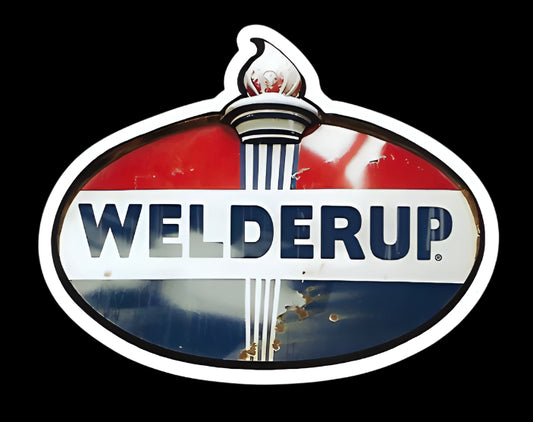 Welder Up Fuel Sign Logo Die Cut Sticker