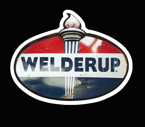 Welder Up Fuel Sign Logo Die Cut Sticker