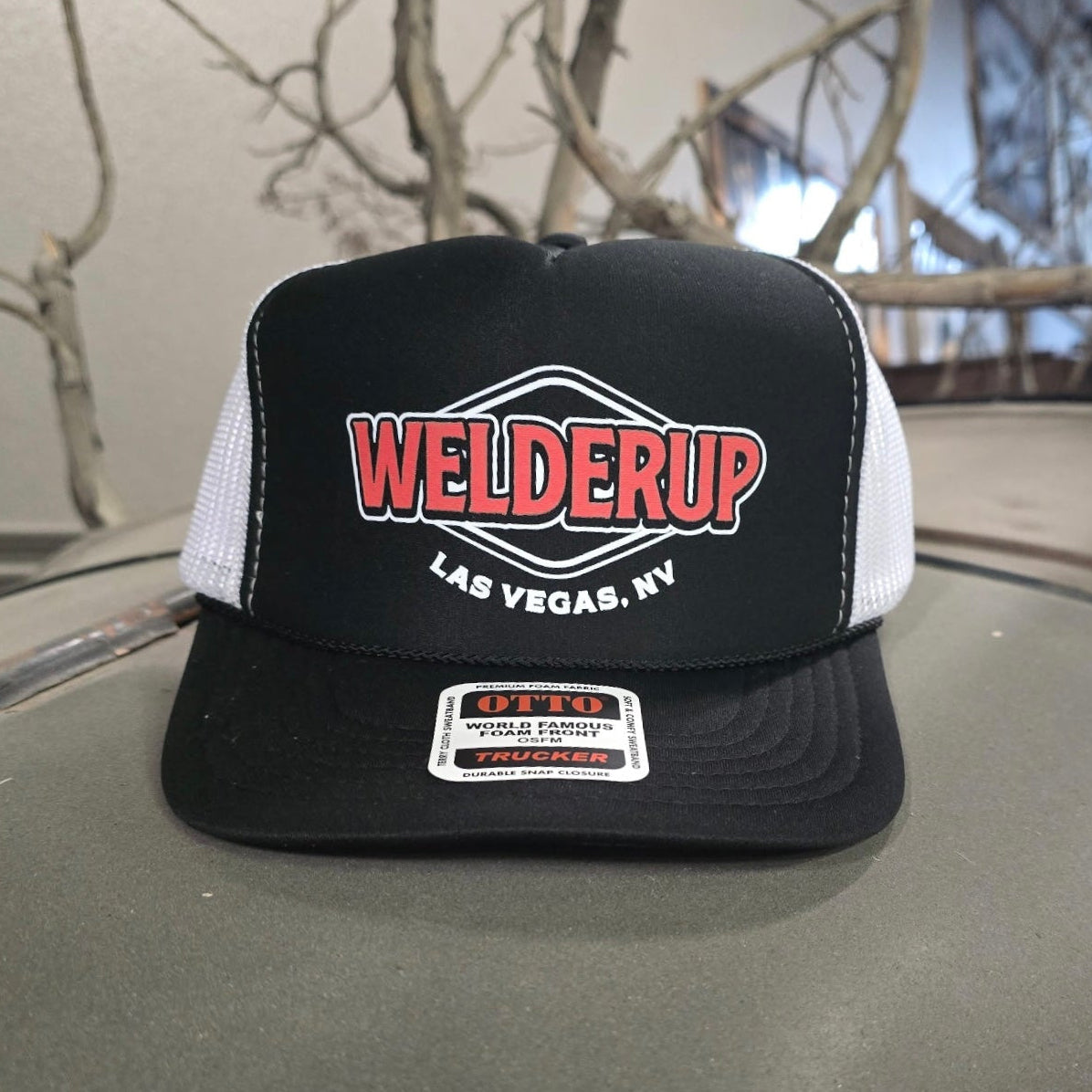GIFT WITH PURCHASE OF $100 OR MORE - Welder Up Red Logo Foam Hat
