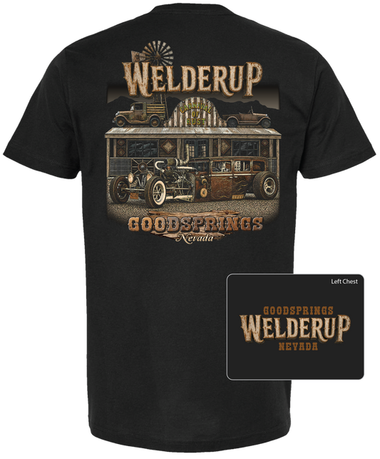 Welder Up Goodsprings Storefront Black T-Shirt