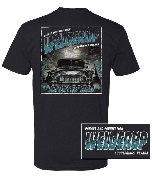 Welder Up Haunted Rod Black T-Shirt