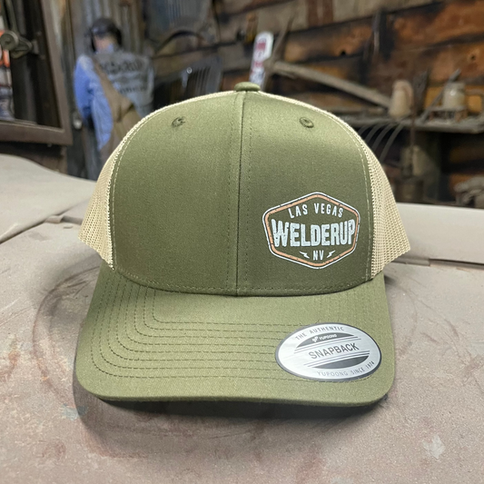 Welder Up Lightning Bolt Moss Curve Bill Hat