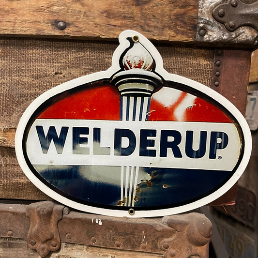 Welder Up Metal Fuel Sign 8" X 10"