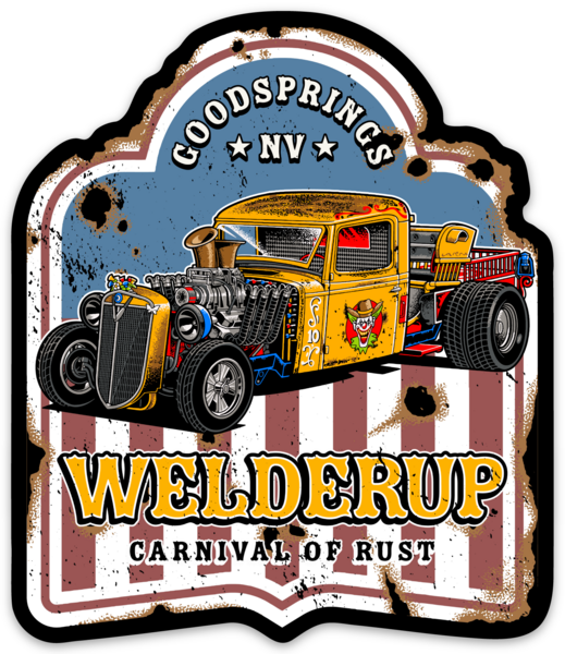 WelderUp Clown Car Sticker