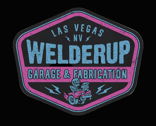Welder Up Skeleton Gasser Sticker