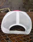 Welder Up Small Leather Patch on Pink/White Adjustable Hat