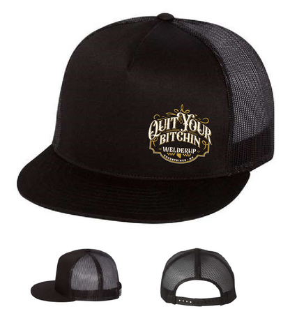 Welder Up QYB Black Classic 5 Panel Hat