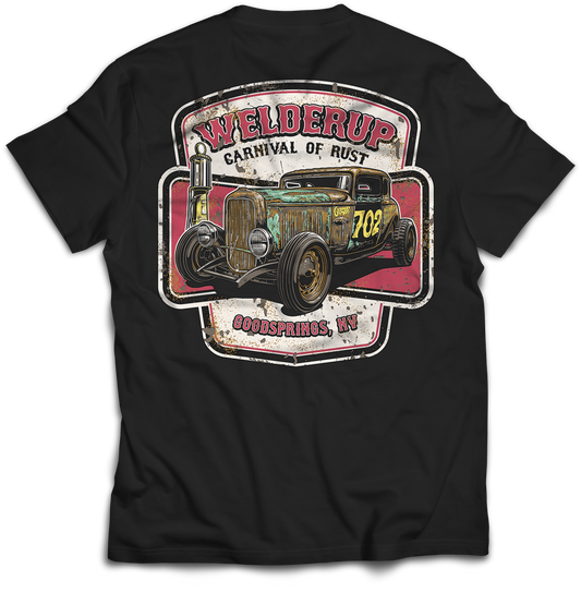 Welder Up 702 Gunners Mate "Carnival of Rust" T-Shirt  (Red)