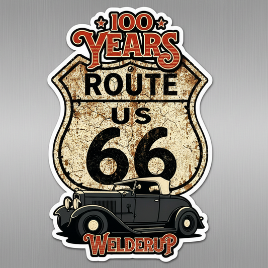 Welder Up 100 Years Route 66 Magnet