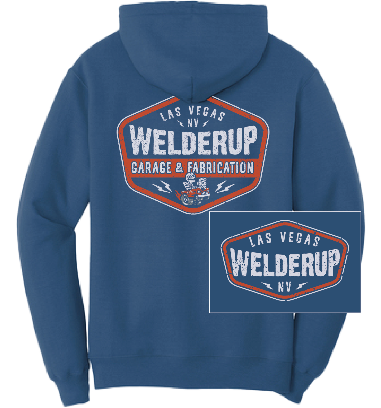 Welder Up Skeleton Gasser Hooded Sweatshirt