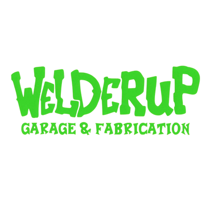 Welder Up "Garage & Fabrication" Decal 9" X 3.5" (More Colors)