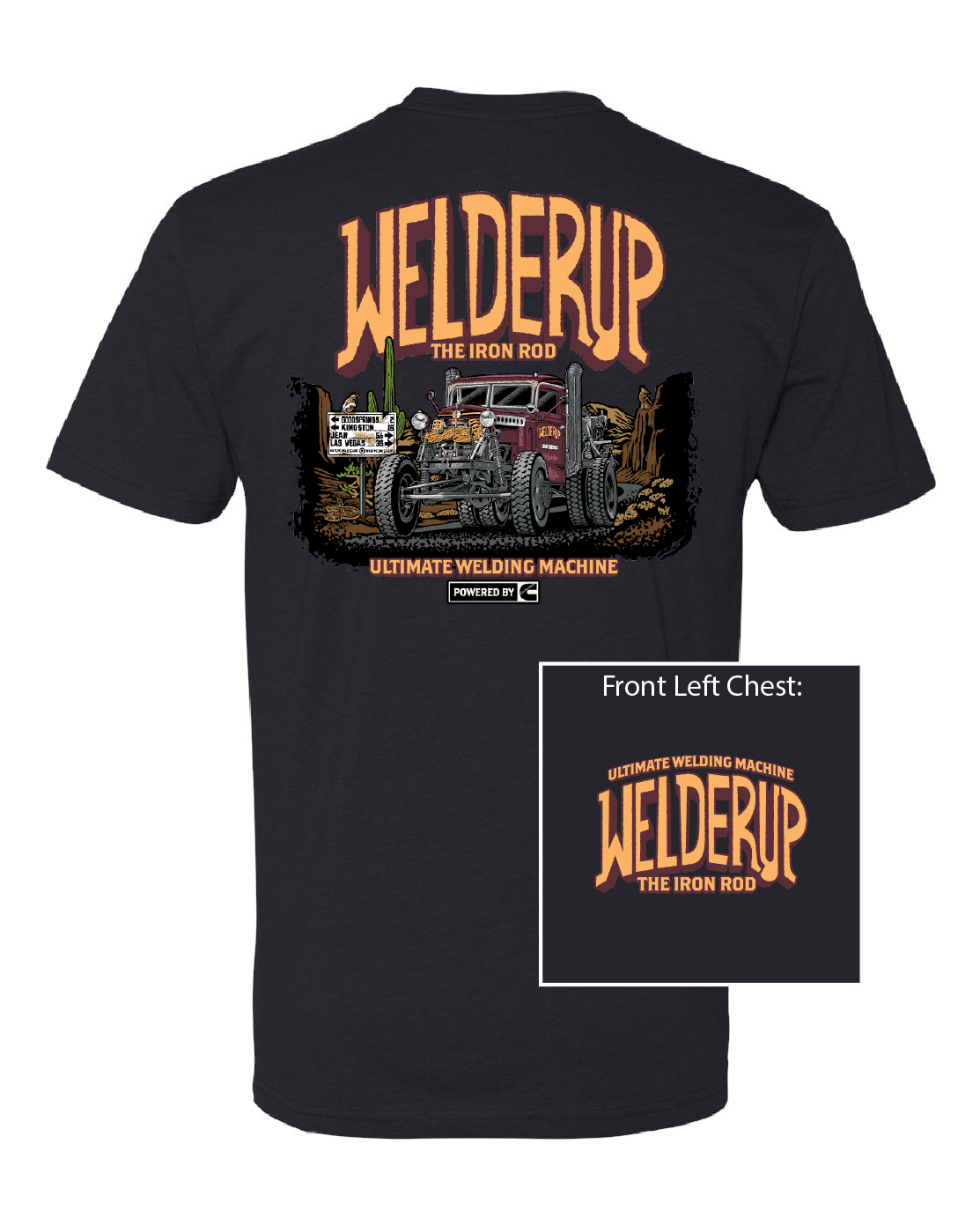 Welder Up Iron Rod Black T-Shirt