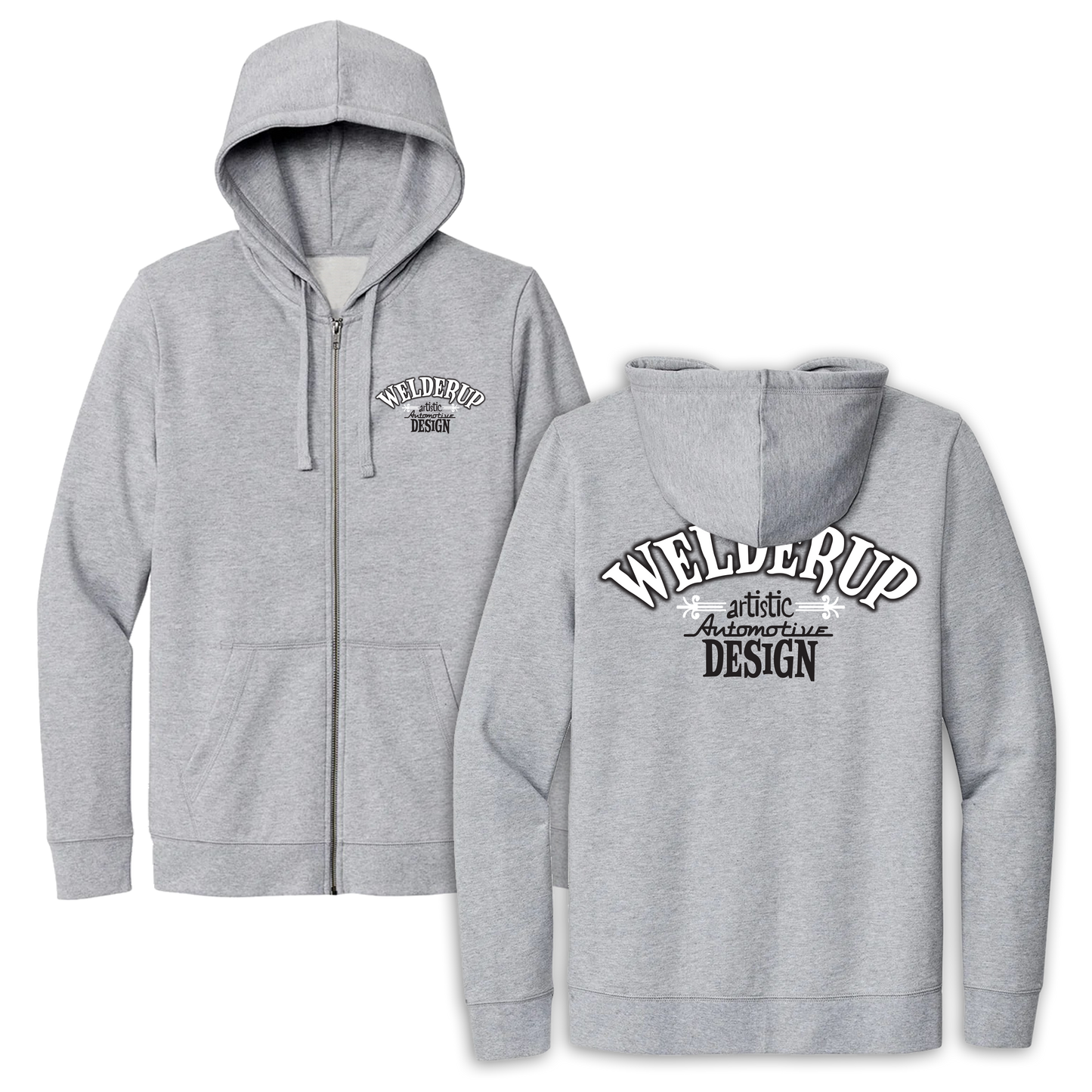 Welder Up Artistic Design Zip-Up Hoodie