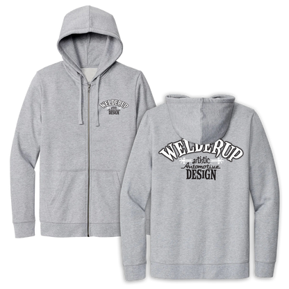 Welder Up Artistic Design Zip-Up Hoodie