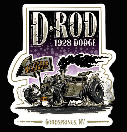 Welder Up D-Rod 1928 Dodge Sticker