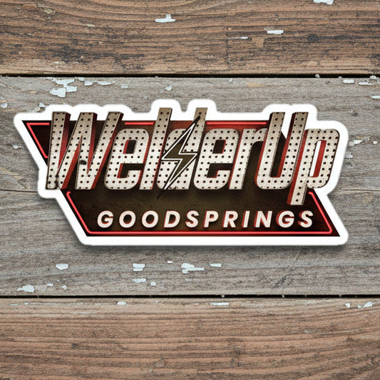 Welder Up Fallout Logo Metal Sign