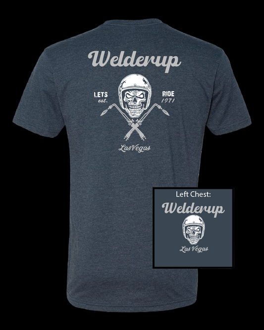 Welder Up "Let's Ride" Navy T-Shirt