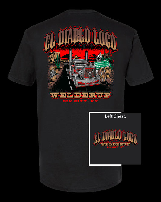 Welder Up El Diablo Loco Black T-Shirt