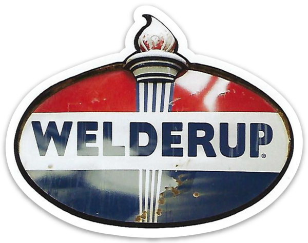 Welder Up Fuel Sign Logo Die Cut Sticker